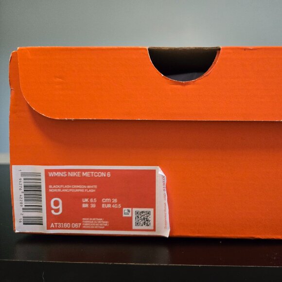 Nike Metcon 6 Workout Sport Fitness Gym Cross Trainer Crimson/Glacier Ice AT3160 - Picture 13 of 16